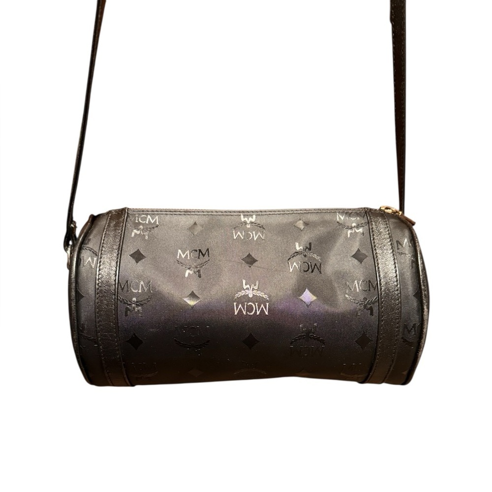 MCM Black Logo Crossbody Bag